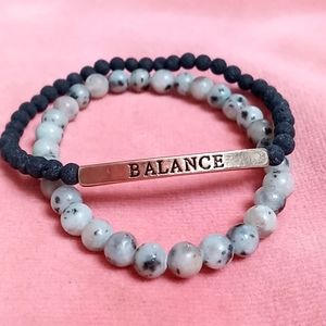 Set of 2 Beaded Bracelets